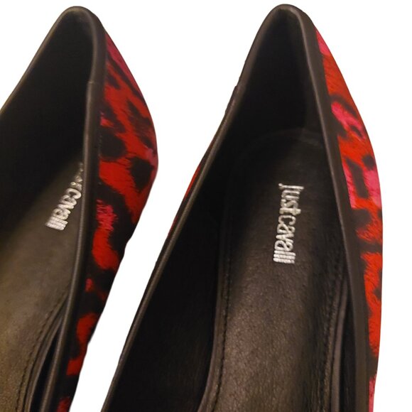 𝅺Just Cavalli Ballerina Flats Sz 41 Narrow Width A1 NWT - Picture 7 of 12